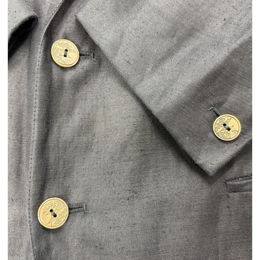 Archival 80-90 Marithe Francois Girbaud Momento Due Slub Jacket Linen Blend IT50 - Picture 7 of 16